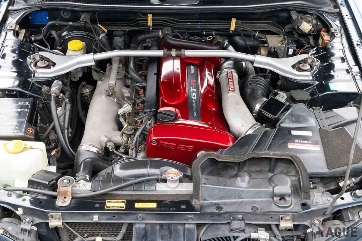 米国オークションに登場した2000年式R34型「スカイラインGT-R」。18万8300km走行の個体だ