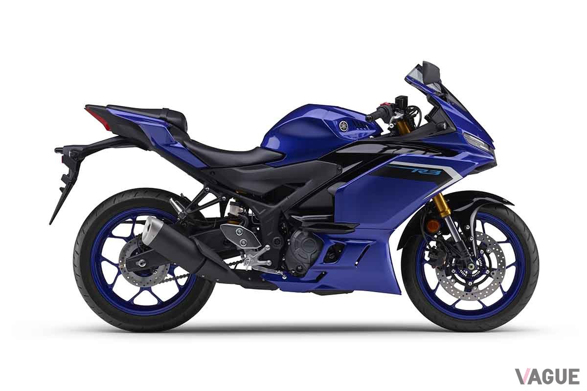 2025年4月に登場したヤマハのスーパースポーツ「YZF-R3 ABS」2025年モデル
