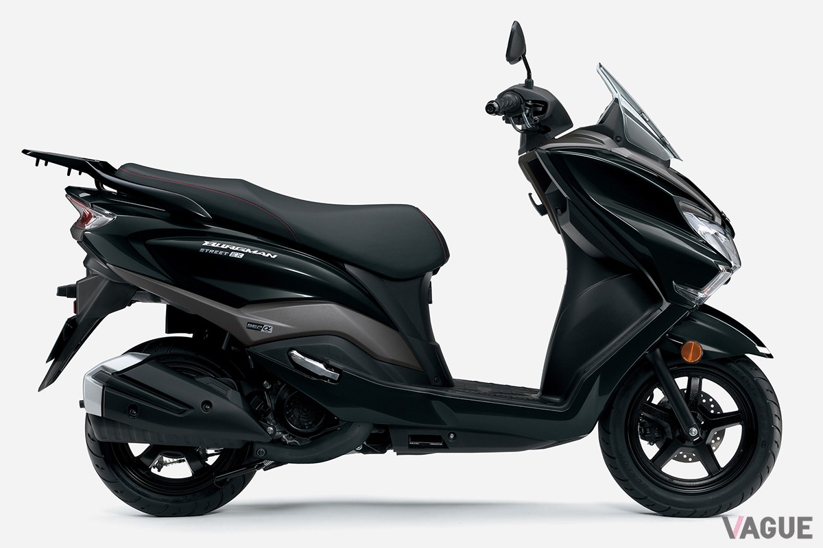 「バーグマンストリート125EX」の新色グラススパークルブラック