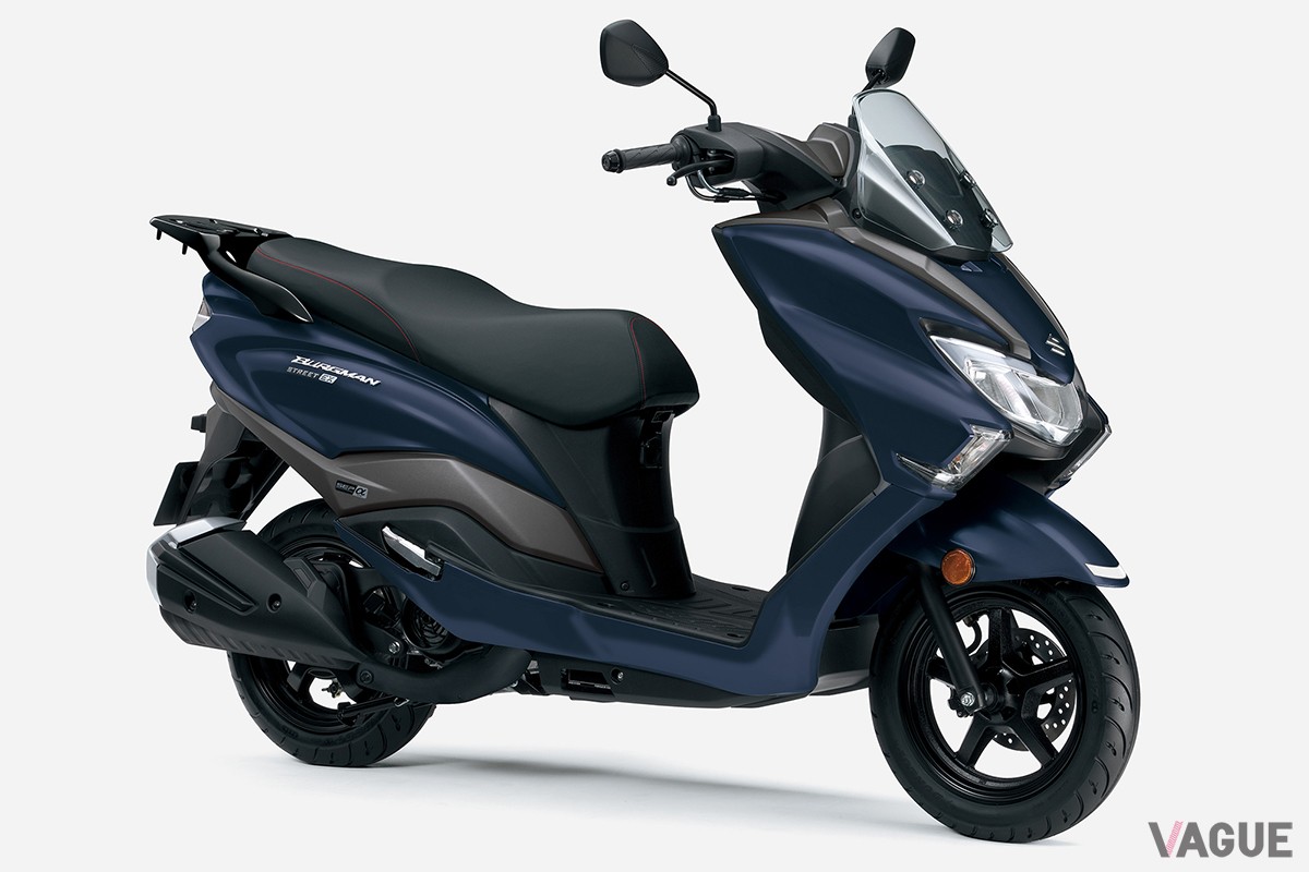 「バーグマンストリート125EX」の新色マットステラブルーメタリック