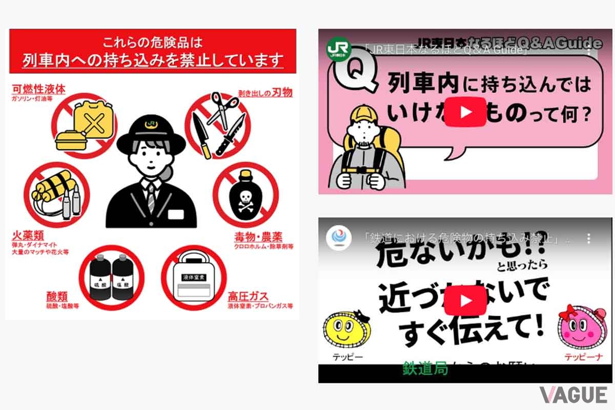 JR東日本の「手回り品」の説明