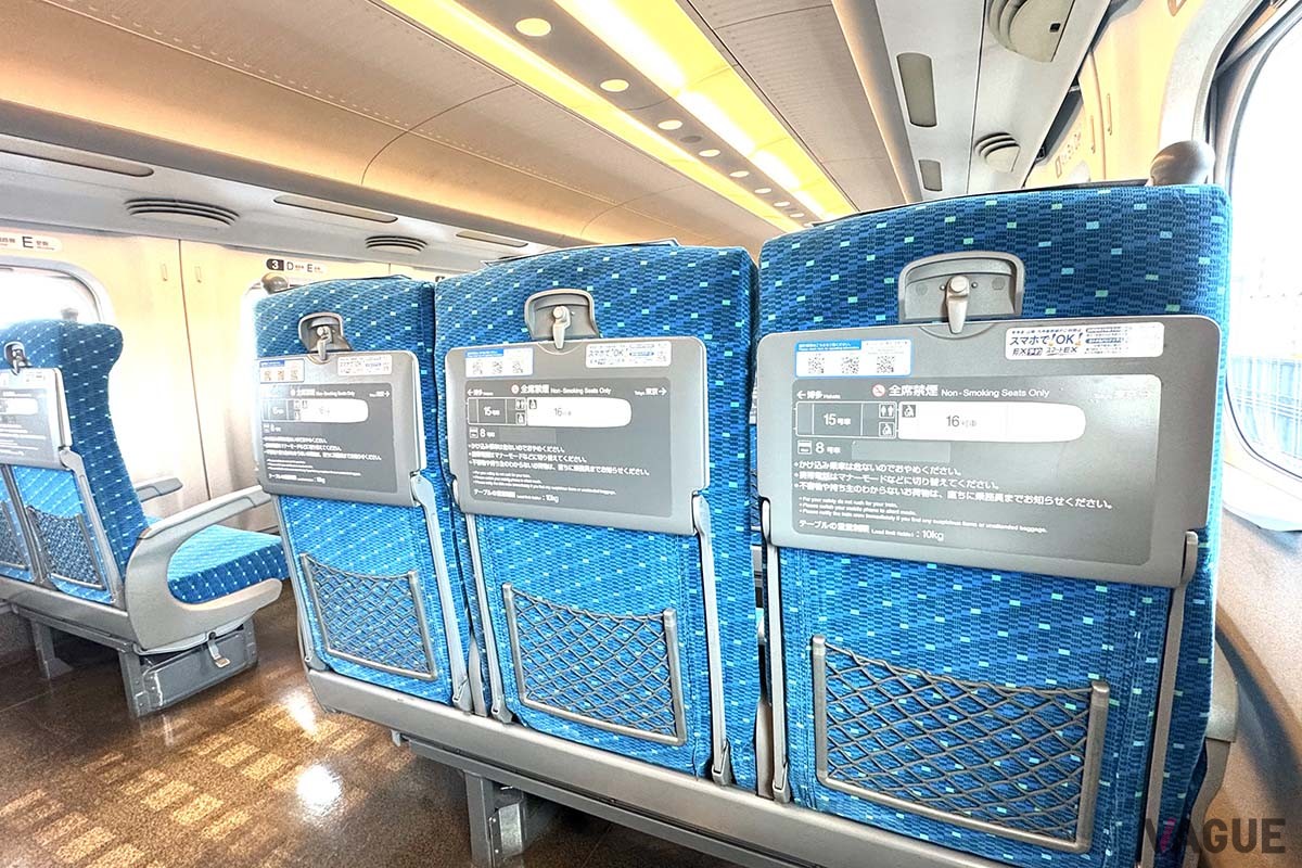 東海道・山陽新幹線「のぞみ」の普通車自由席