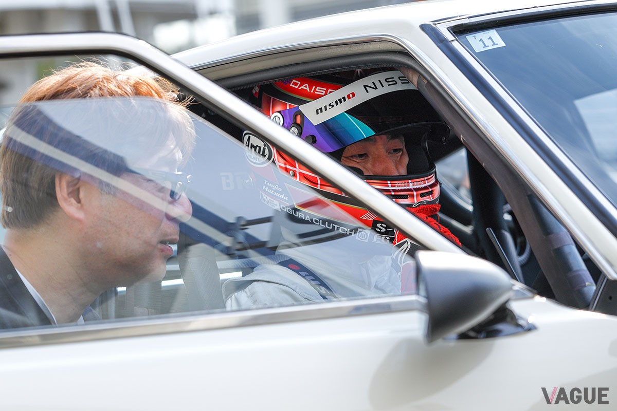 筑波サーキットでの開発テスト風景