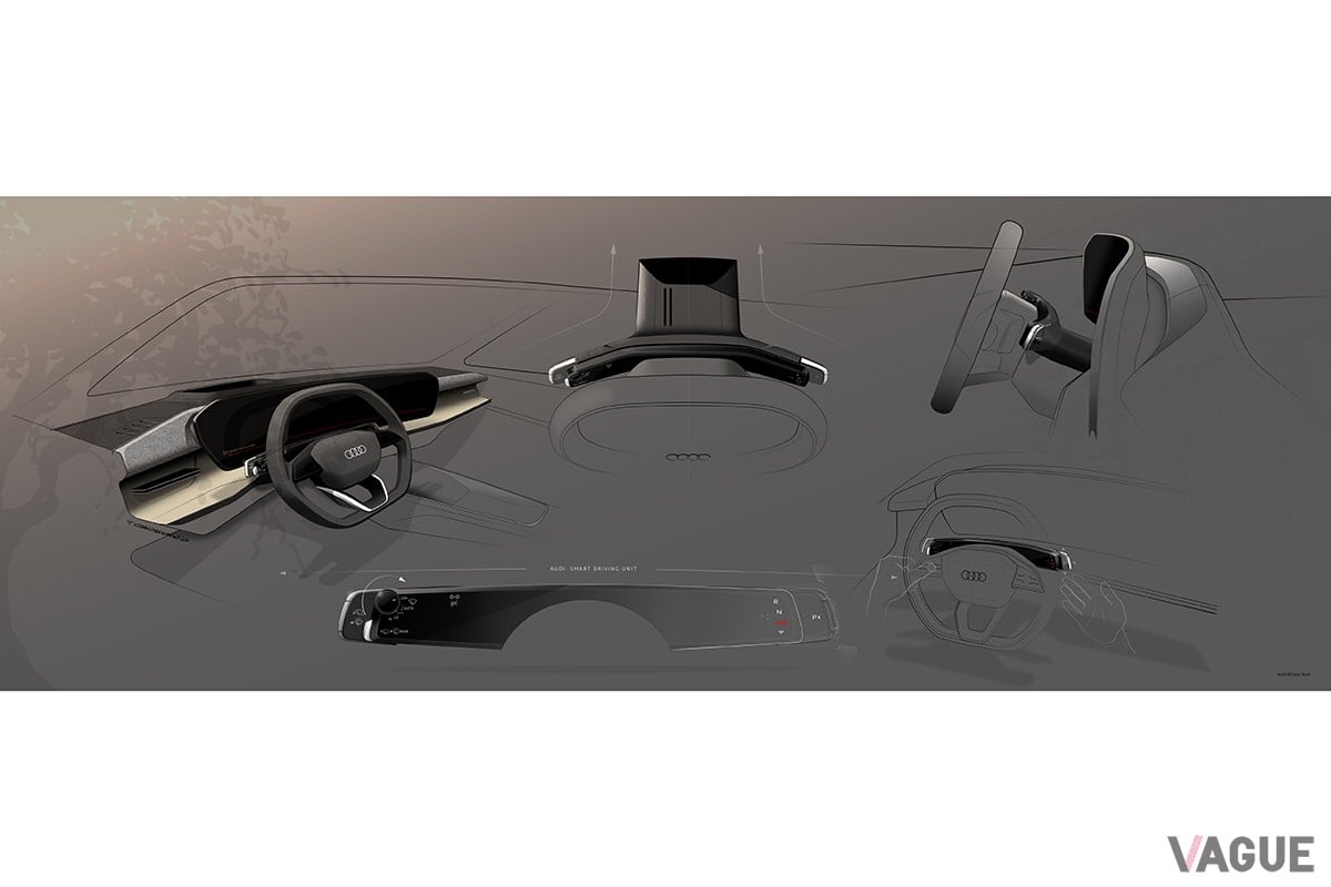 アウディ新型「Q3」のステアリング周り