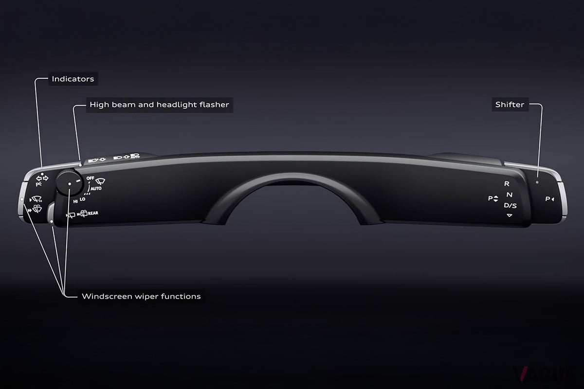 アウディ新型「Q3」のステアリングレバー