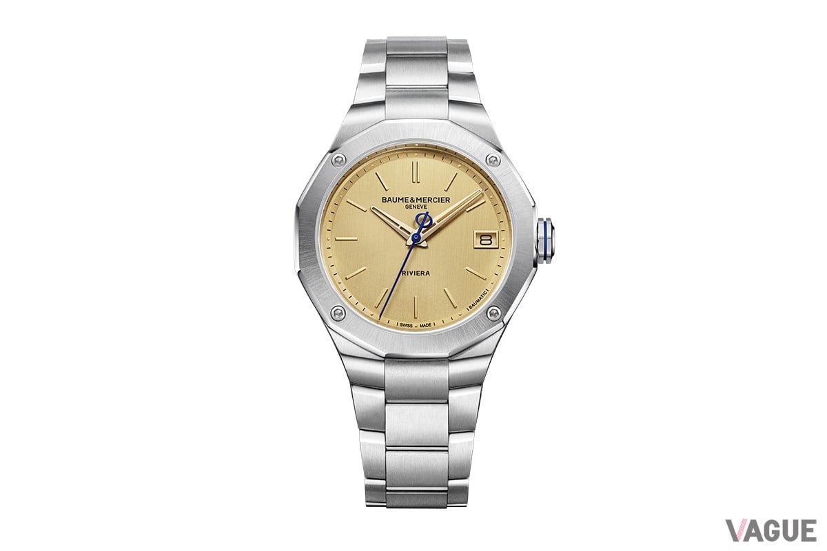 注目のスペシャルエディションはダイヤルをギルトカラー、自社製ボーマティックムーブメント搭載というシックかつラグジュアリーな存在