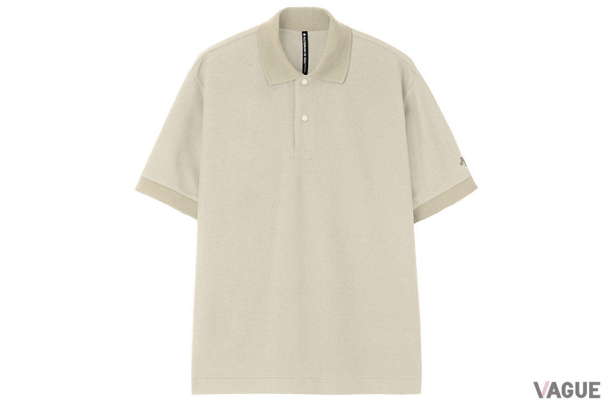 STRETCH PIQUE POLO SHIRT：グレーベージュ