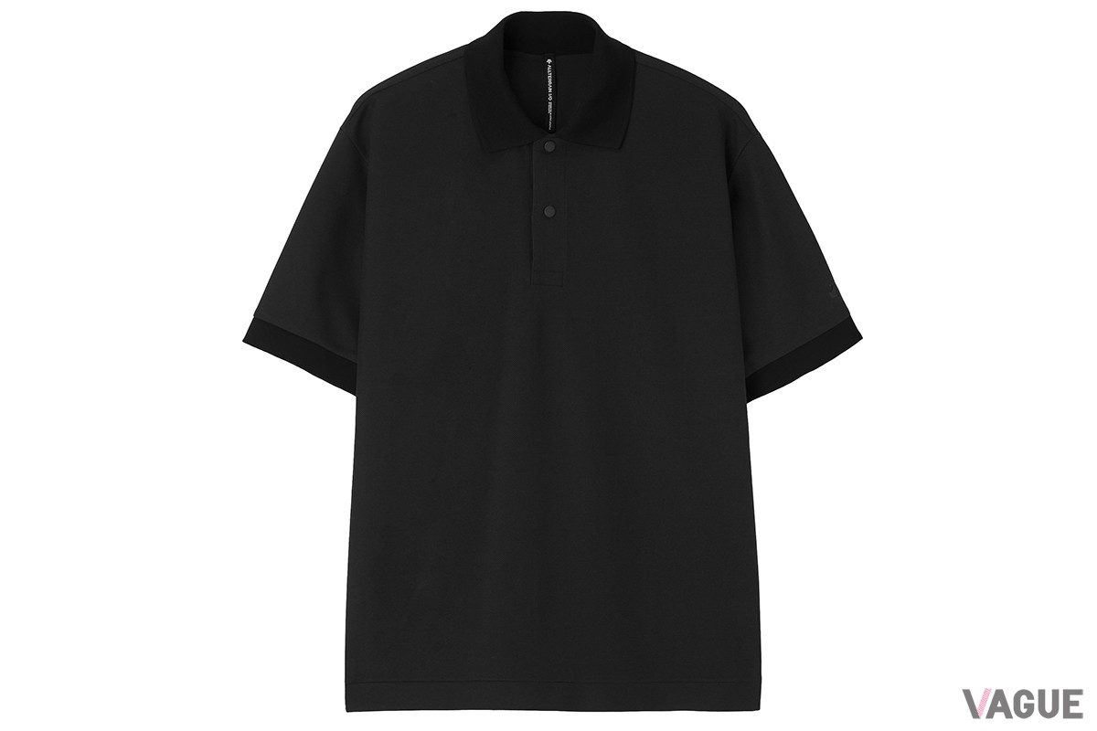 STRETCH PIQUE POLO SHIRT：スモークブラック