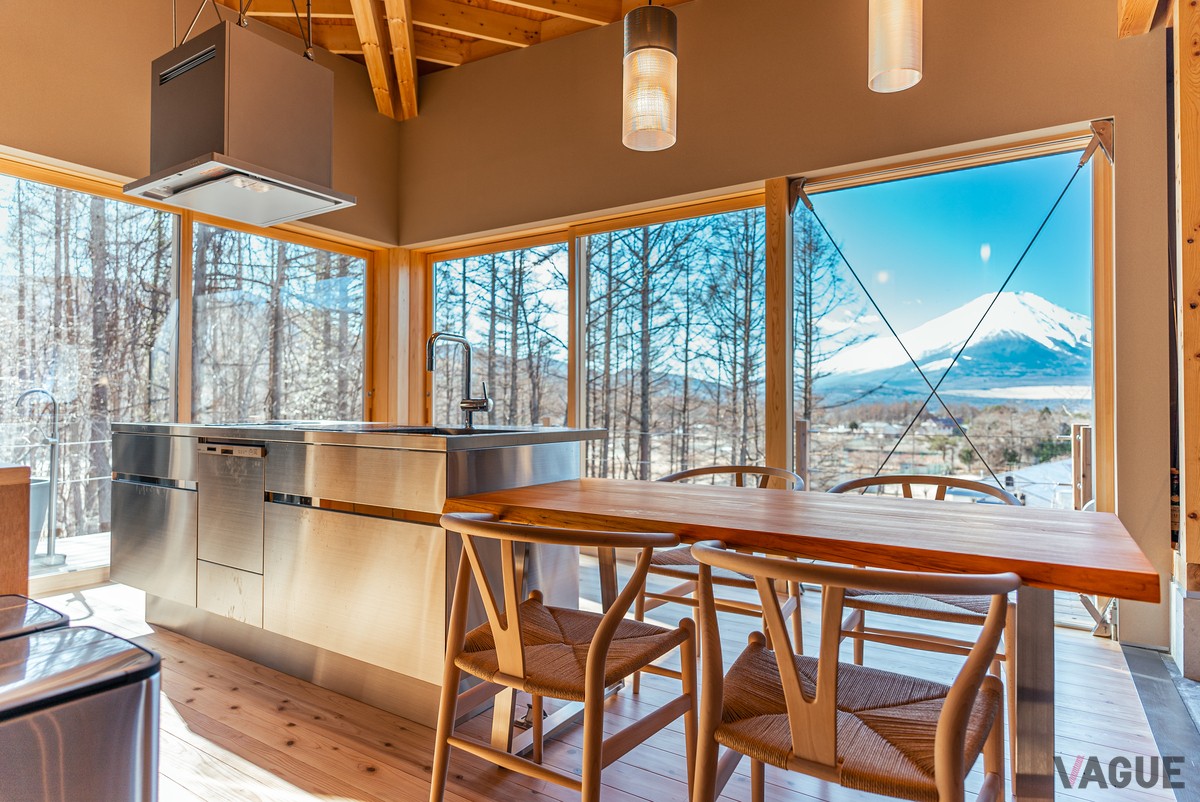 富士山の見えるダイニング