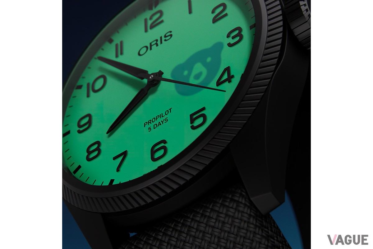 暗闇でのみ顔をだす“夜行性”なオリスベアを配置。シンプルな日中の表情とは違った魅力で楽しめる