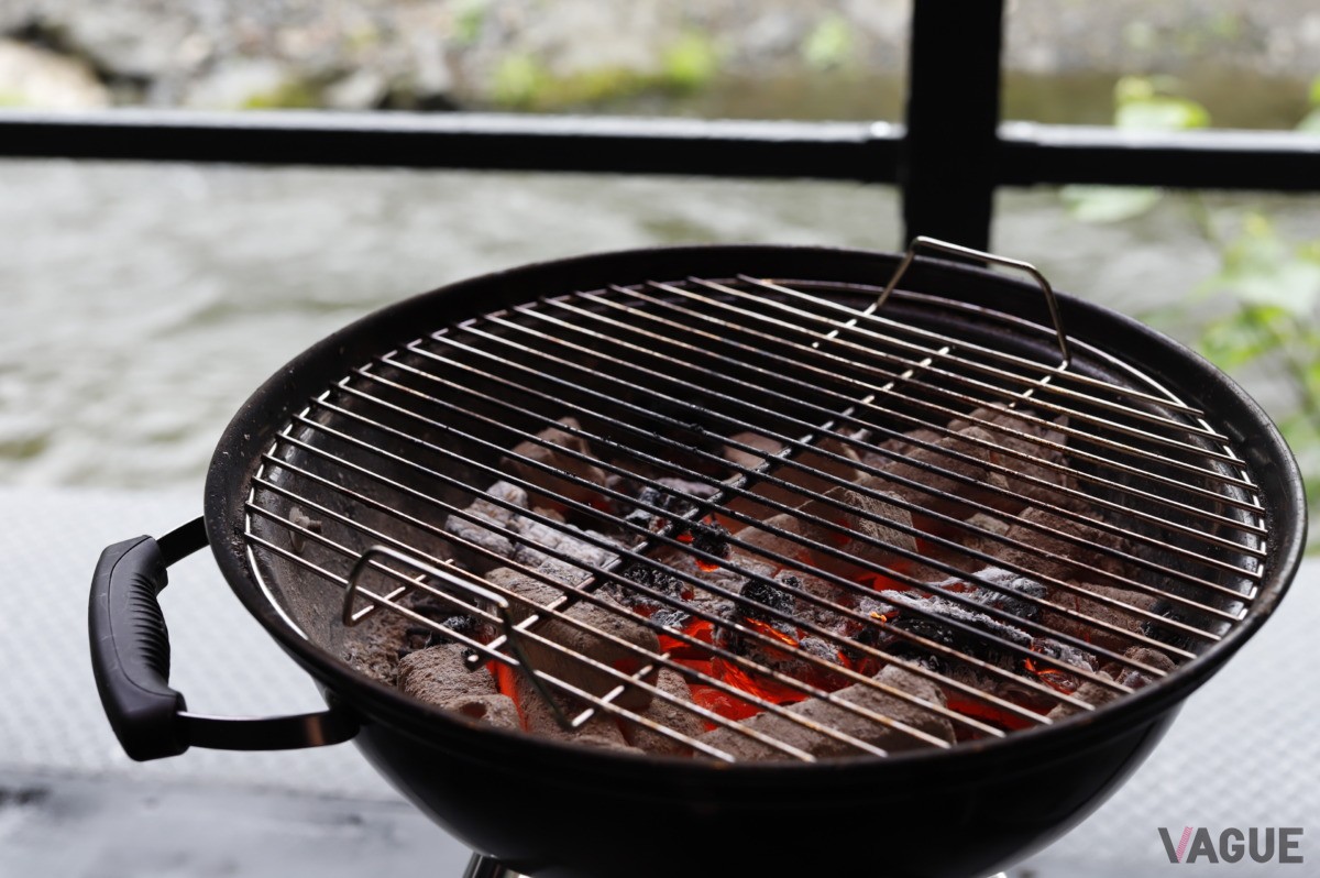 食材を持ち込んで屋外BBQ