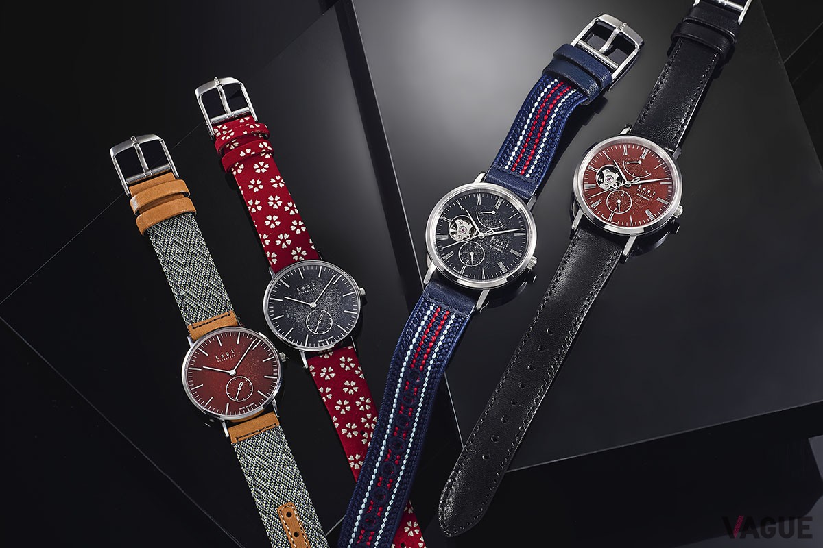 畳縁や印伝のストラップが和のムードをさらに引き立てる