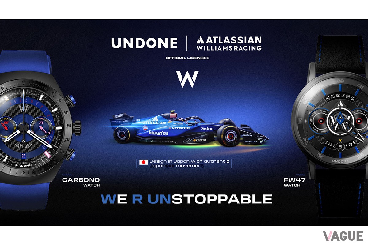 F1の名門であるウィリアムズ・レーシングとカスタマイズウォッチブランドのUNDONEが初コラボ。特別な2モデルを世界初公開