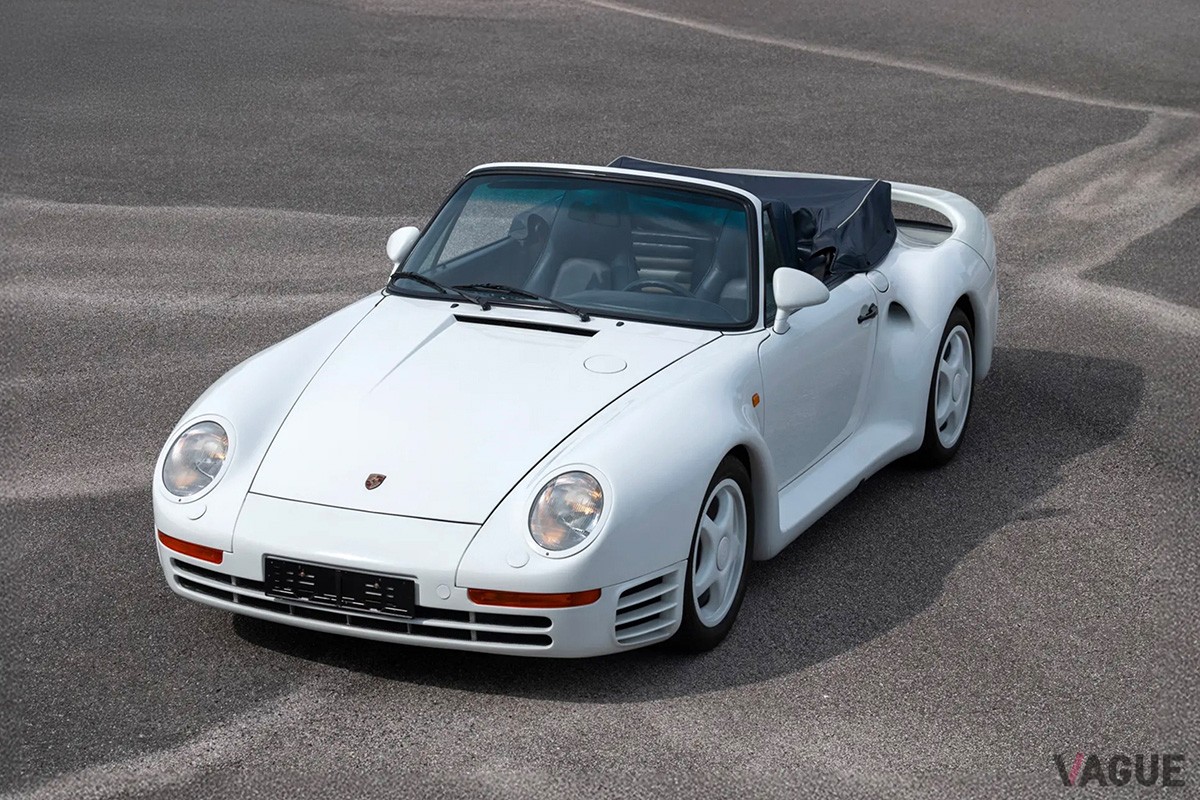 不慮の事故から世界で唯一のオープン仕様に生まれ変わったポルシェ「959スピードスター」（C）RMサザビーズ
