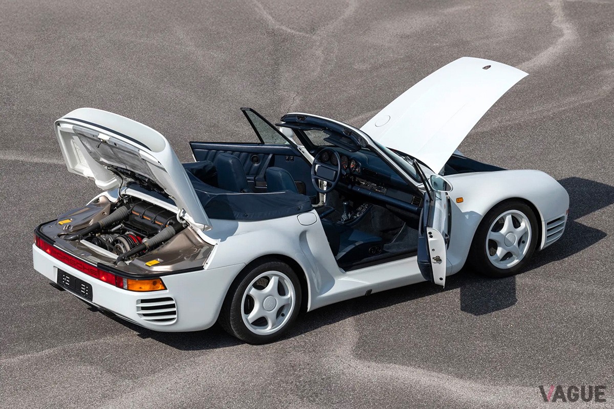 不慮の事故から世界で唯一のオープン仕様に生まれ変わったポルシェ「959スピードスター」（C）RMサザビーズ