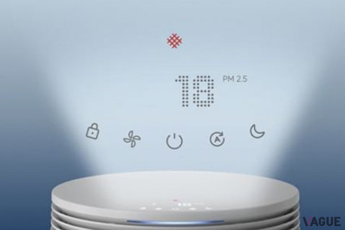 直感的な操作を可能にするディスプレイは数値で空気質を表示