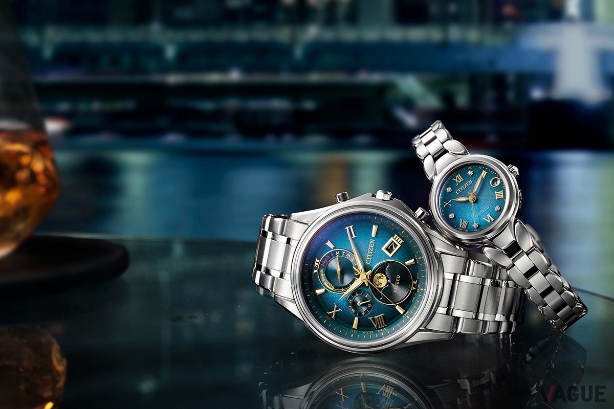 構造色インク自体は色を持たず、その上にグリーンのグラデーションを印刷して外周へと暗くなる夜のイメージを描き出している