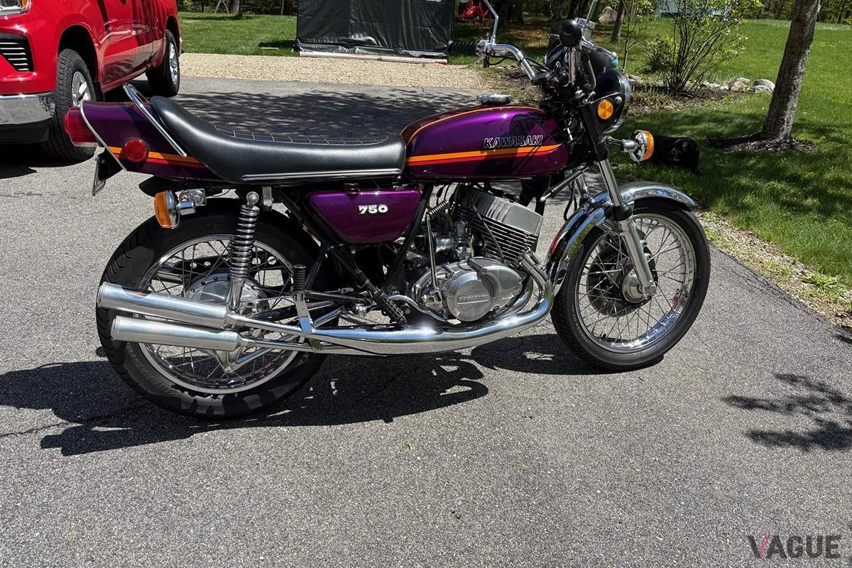 米国オークションサイトに出品、落札された1973年式カワサキ「H2マッハIV」