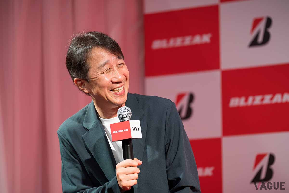 ブリザックWZ-1発表会に行われたトークショーに参加した原田雅彦さん