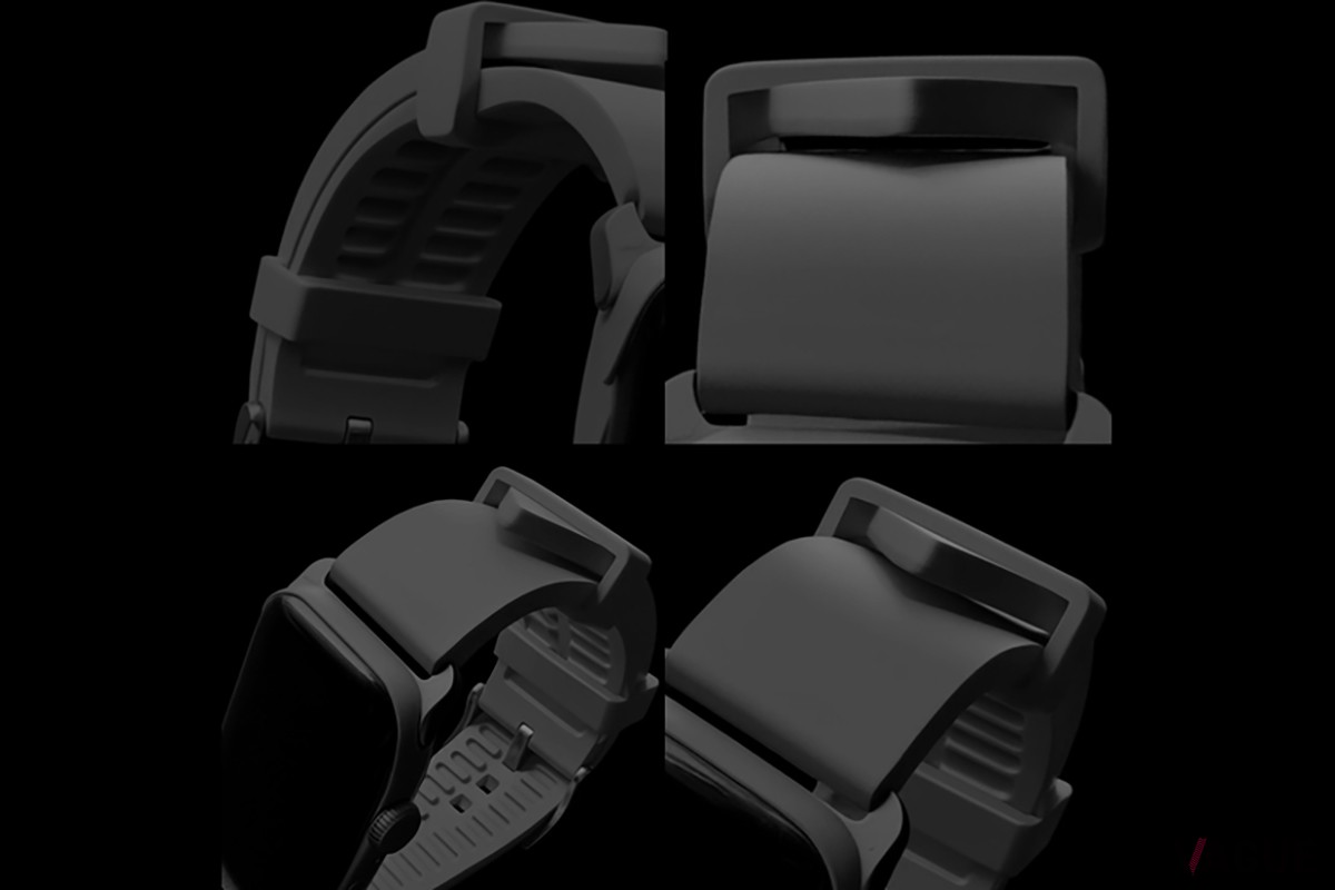 「MinZ FKM mono Band for Apple Watch 49mm/46mm」ブラック（7700円 消費税込）