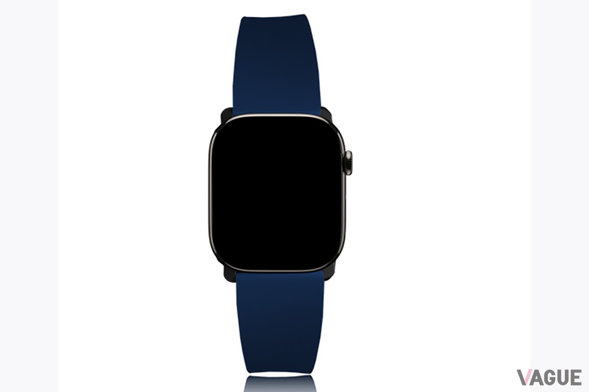 「MinZ FKM mono Band for Apple Watch 49mm/46mm」ネイビー（7700円 消費税込）