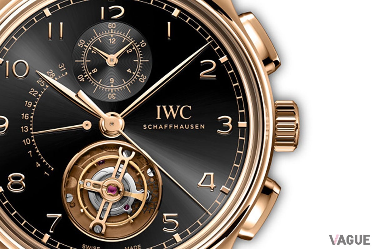 「IWCシャフハウゼン ポルトギーゼ・トゥールビヨン・レトログラード・クロノグラフ」オブシディアンカラー