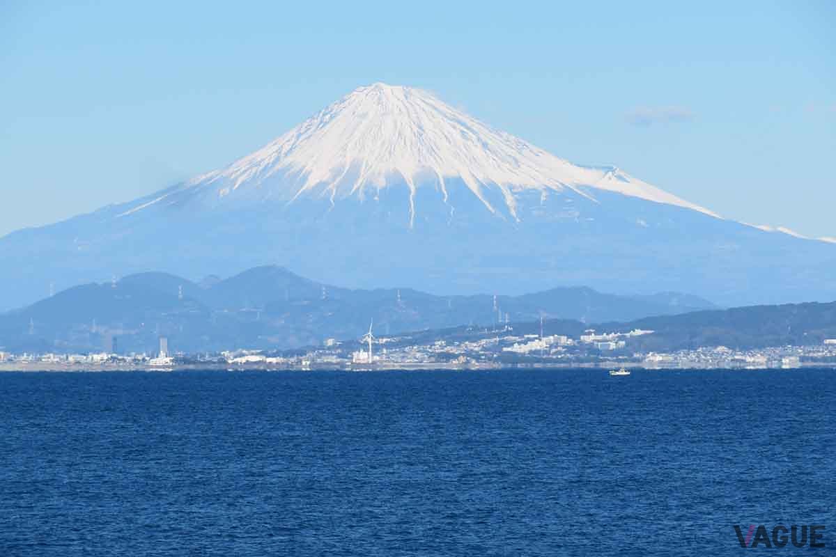 焼津港からみた富士山