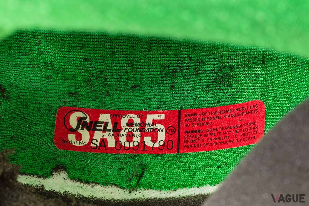 オークションに出品予定のアイルトン・セナ選手のヘルメット（1991年シーズン）