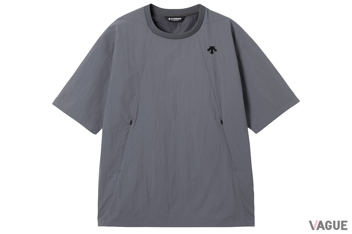 WOVEN TASLAN H／S TEE：クラウドグレー