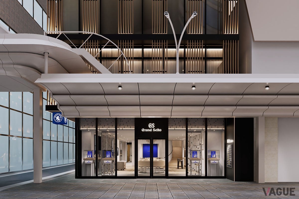 京都の繁華街・四条通に新たに移転オープンする「グランドセイコーブティック 京都」。1階2階を合わせアジア最大の敷地面積を誇る店舗となる