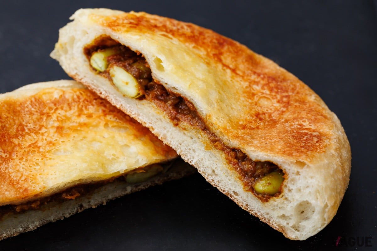 枝豆とトマトのキーマカレー340円。枝豆がゴロゴロ入っていて夏らしさいっぱい