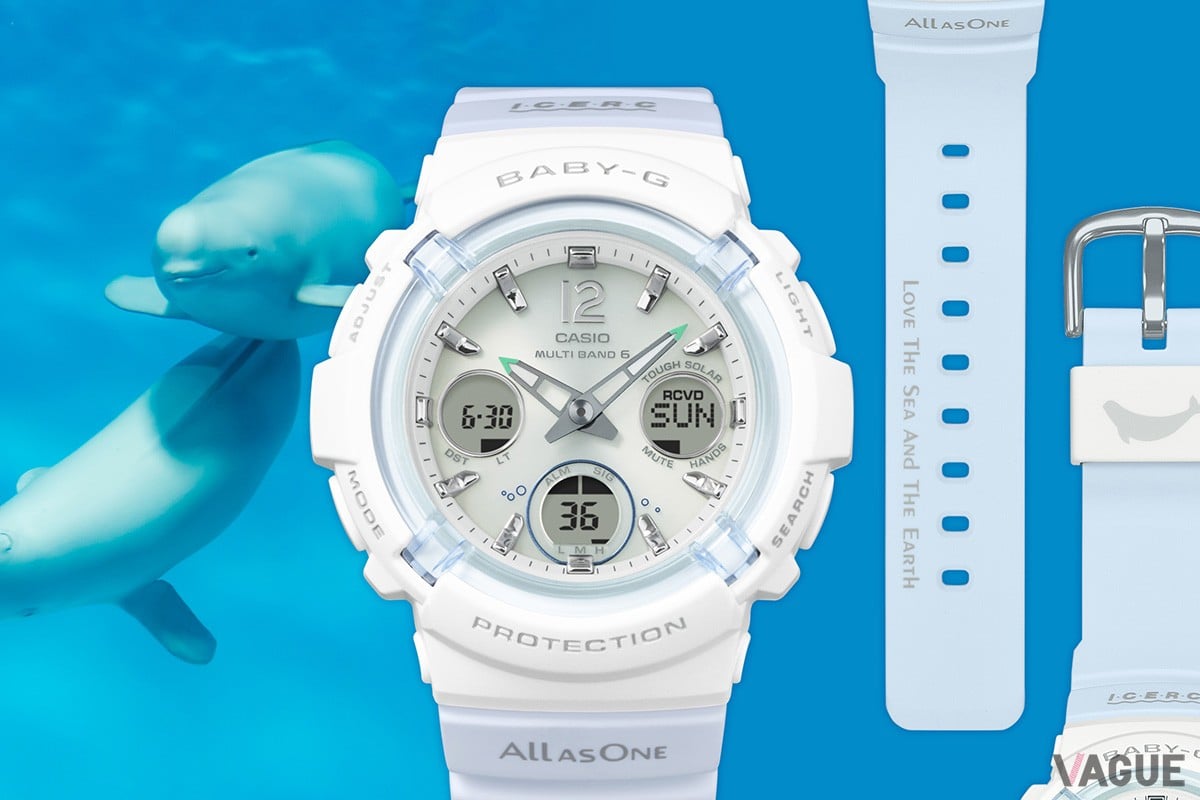 希少 極美品 Baby-G イルクジ BGW-105K ICERC限定コラボ 夏の海にクジラとイルカを──お待ちかねG-SHOCK「イルクジ