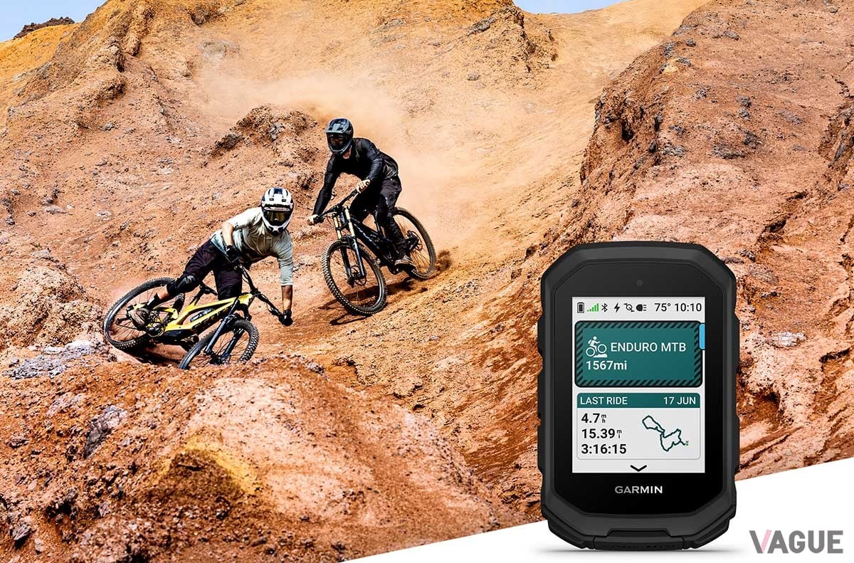 ヒルクライムやダウンヒル、エンデューロに向いたハイパフォーマンスモデル「Edge MTB」。シリーズ初のデュアルバンド対応5Hz GPS搭載の高精度や、便利な多機能の搭載が上達をサポートする