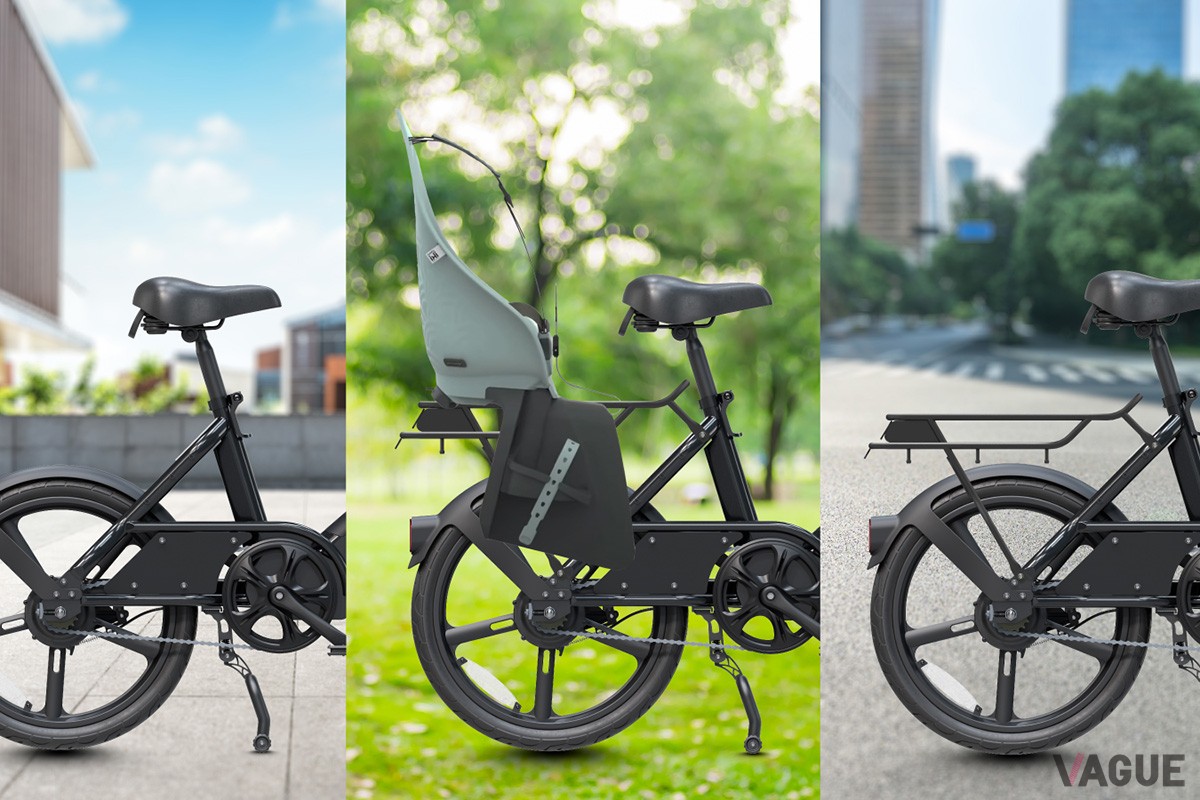 スタイルを変更できる電動アシスト自転車