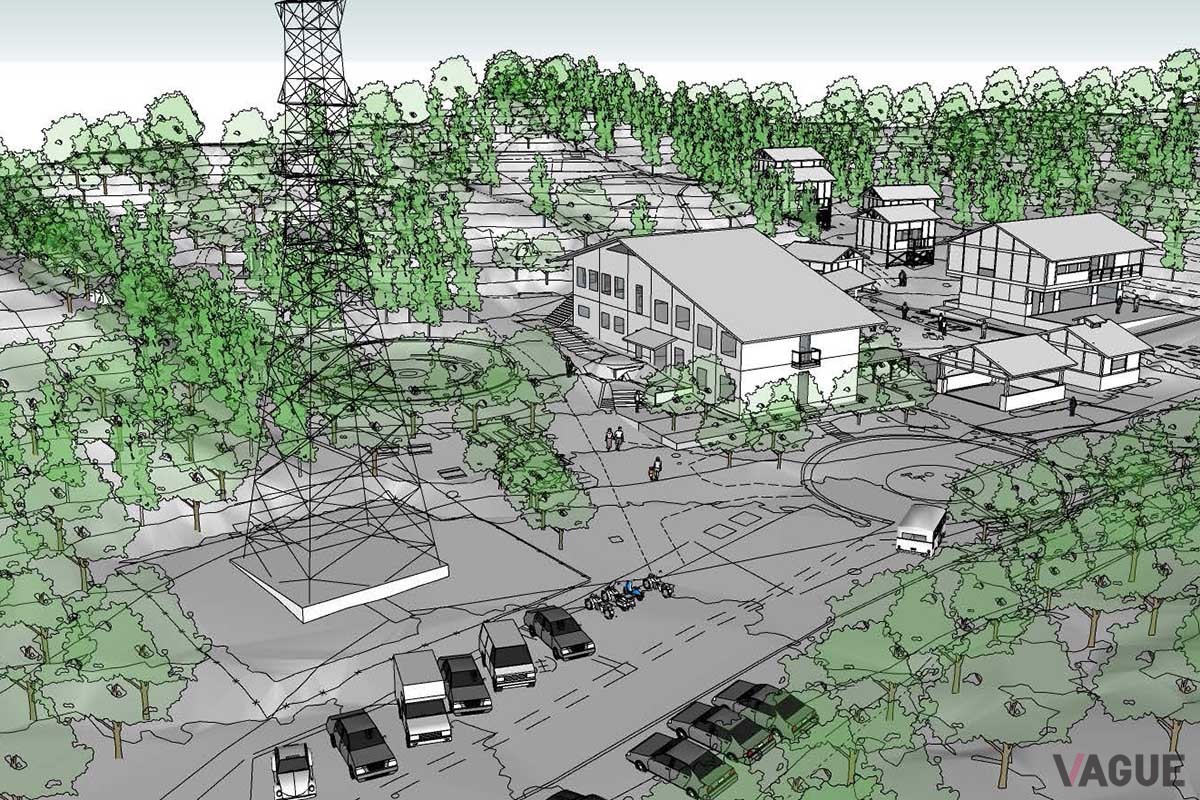 閉館した旧野外学習センターをベースとして全面的なリノベーションによって生まれ変わる