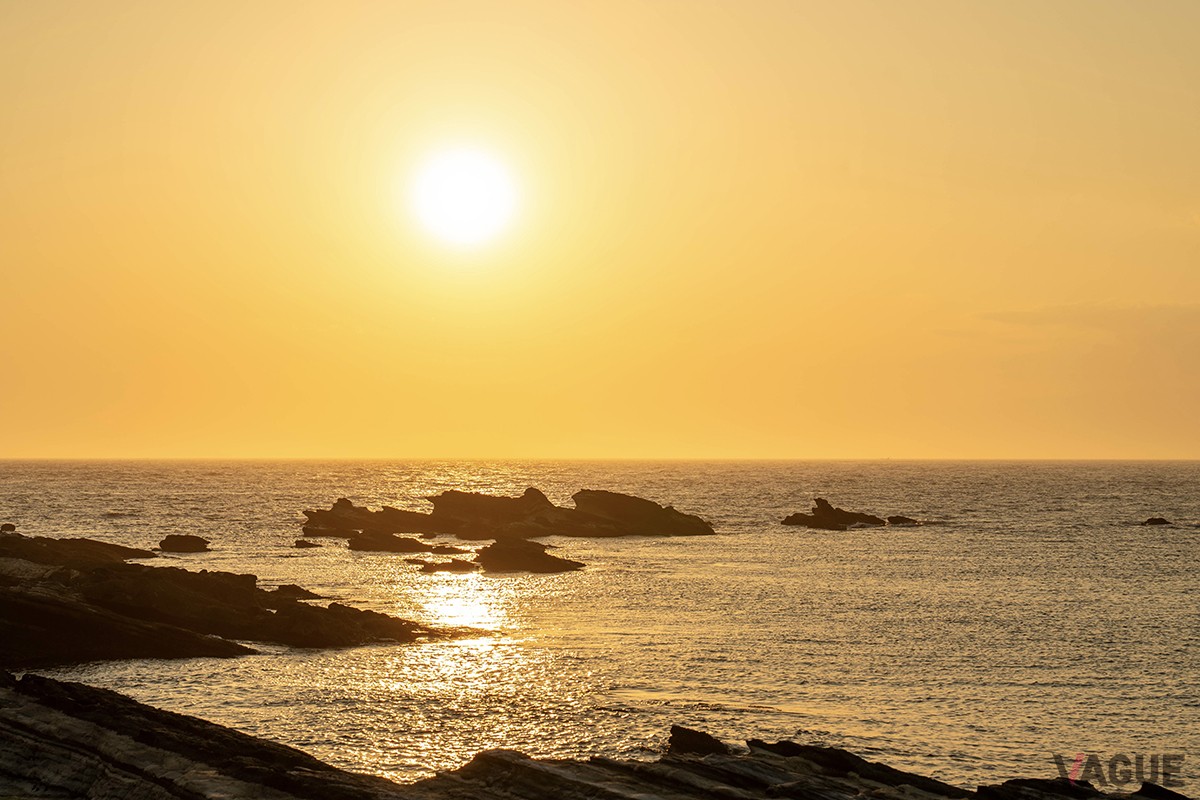 施設から見れる夕日