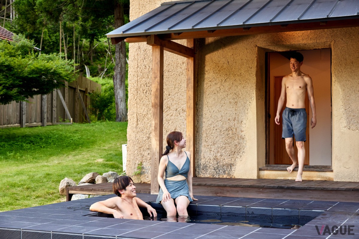 サウナからそのまま水風呂へ