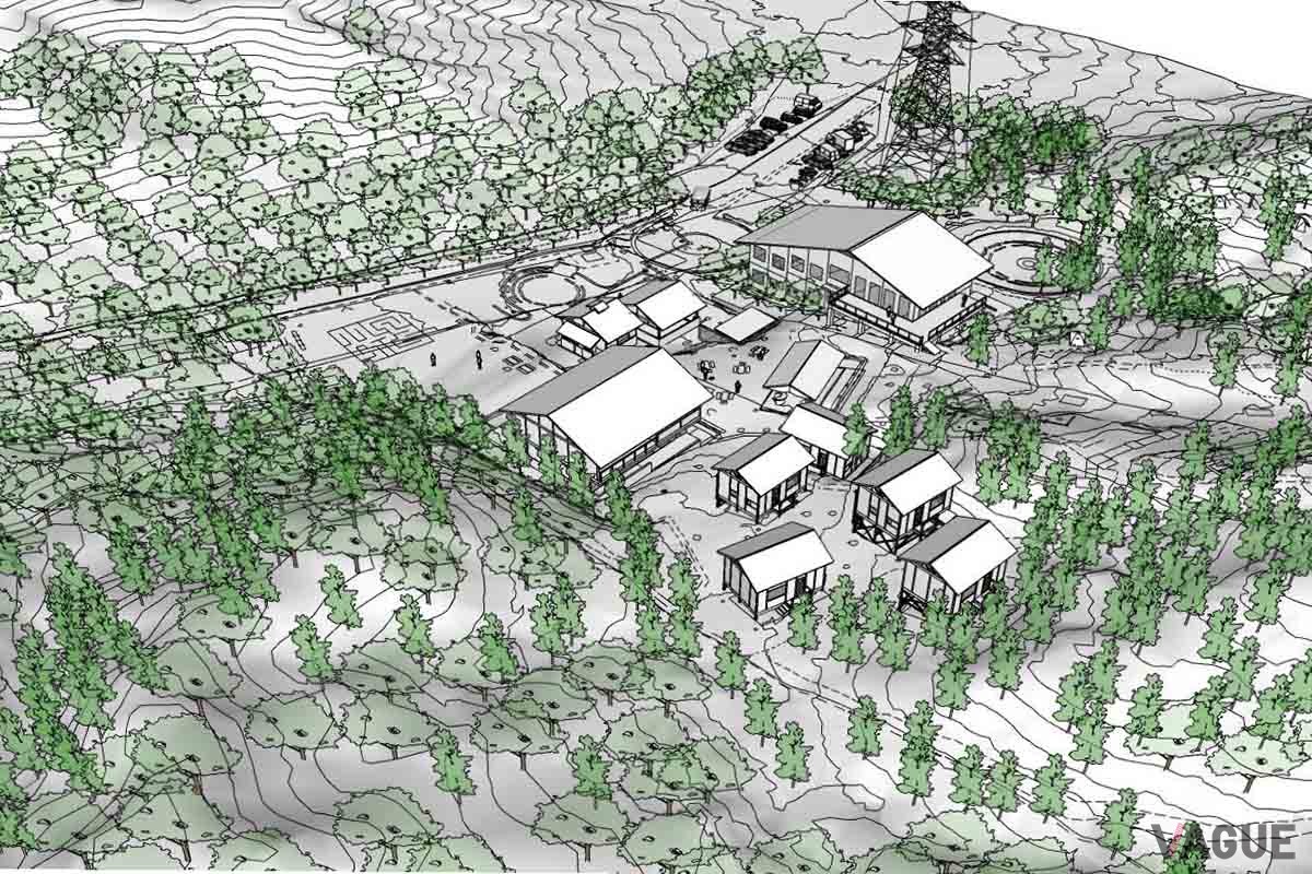 閉館した旧野外学習センターをベースとして全面的なリノベーションによって生まれ変わる