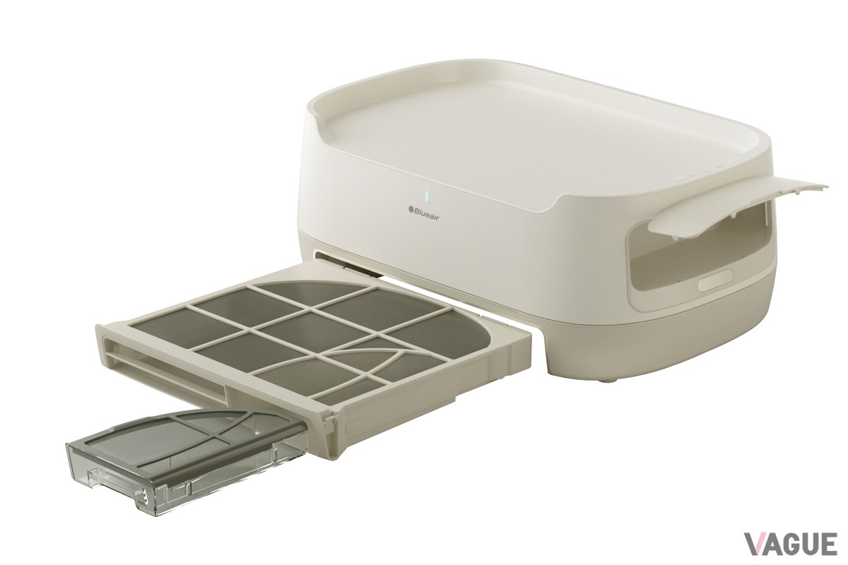 抜け毛捕集ホルダーやプレフィルター、抜け毛捕集トレーを取り外して水で丸洗いすることも可能