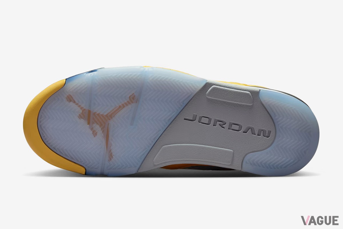 名作バッシュ「エア ジョーダン 5」の人気カラー“Varsity Maize and Wolf Grey“が待望の復刻