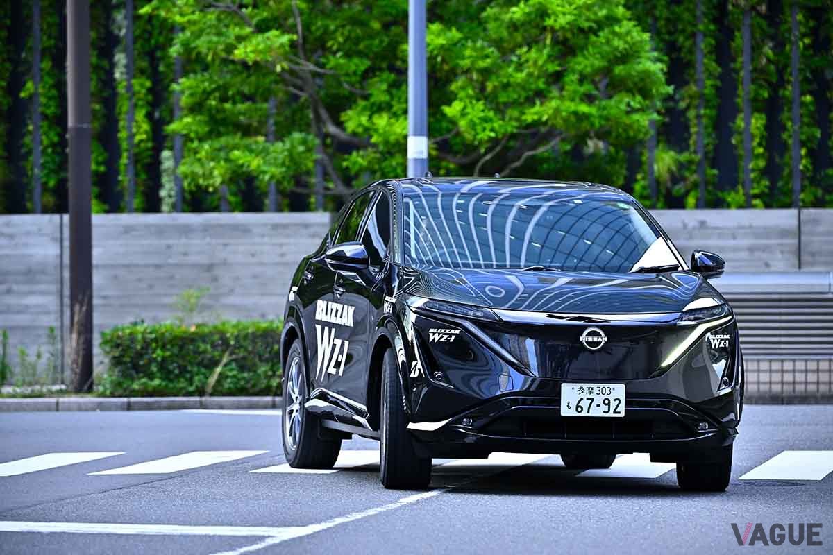 日産のBEV「アリア」に装着したブリザック「WZ-1」で一般道と高速道路を試走