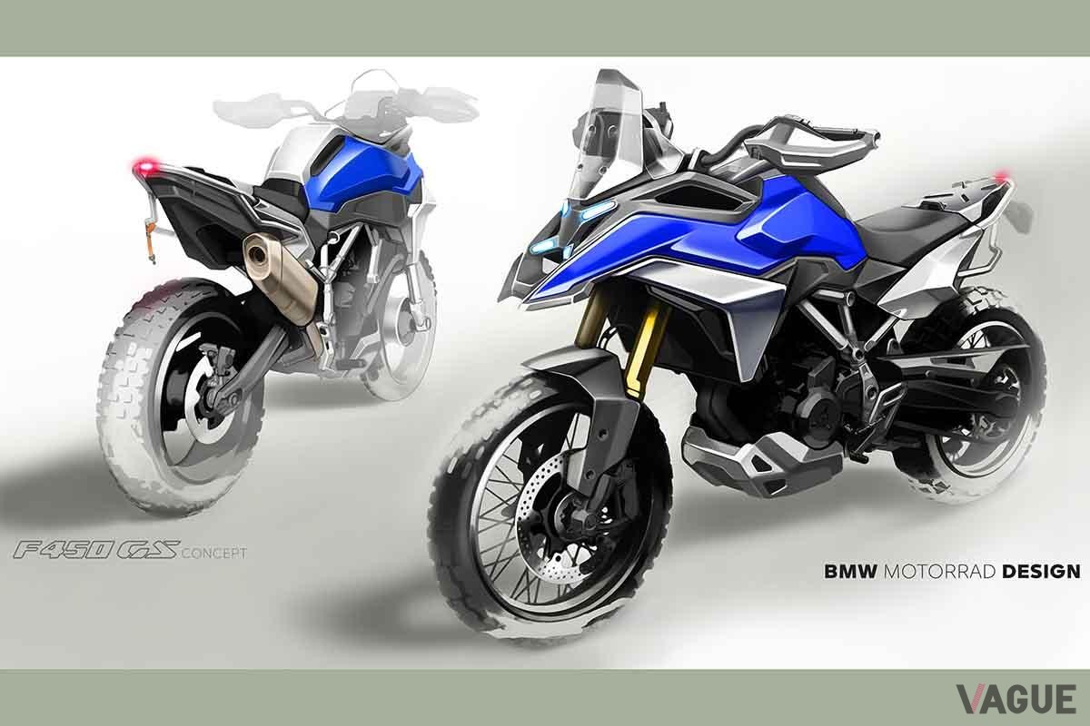 BMW「コンセプトF450GS」のデザイン画