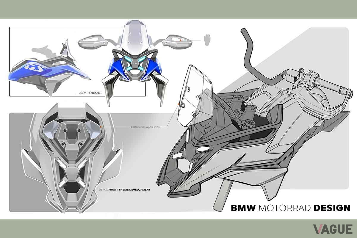 BMW「コンセプトF450GS」のデザイン画