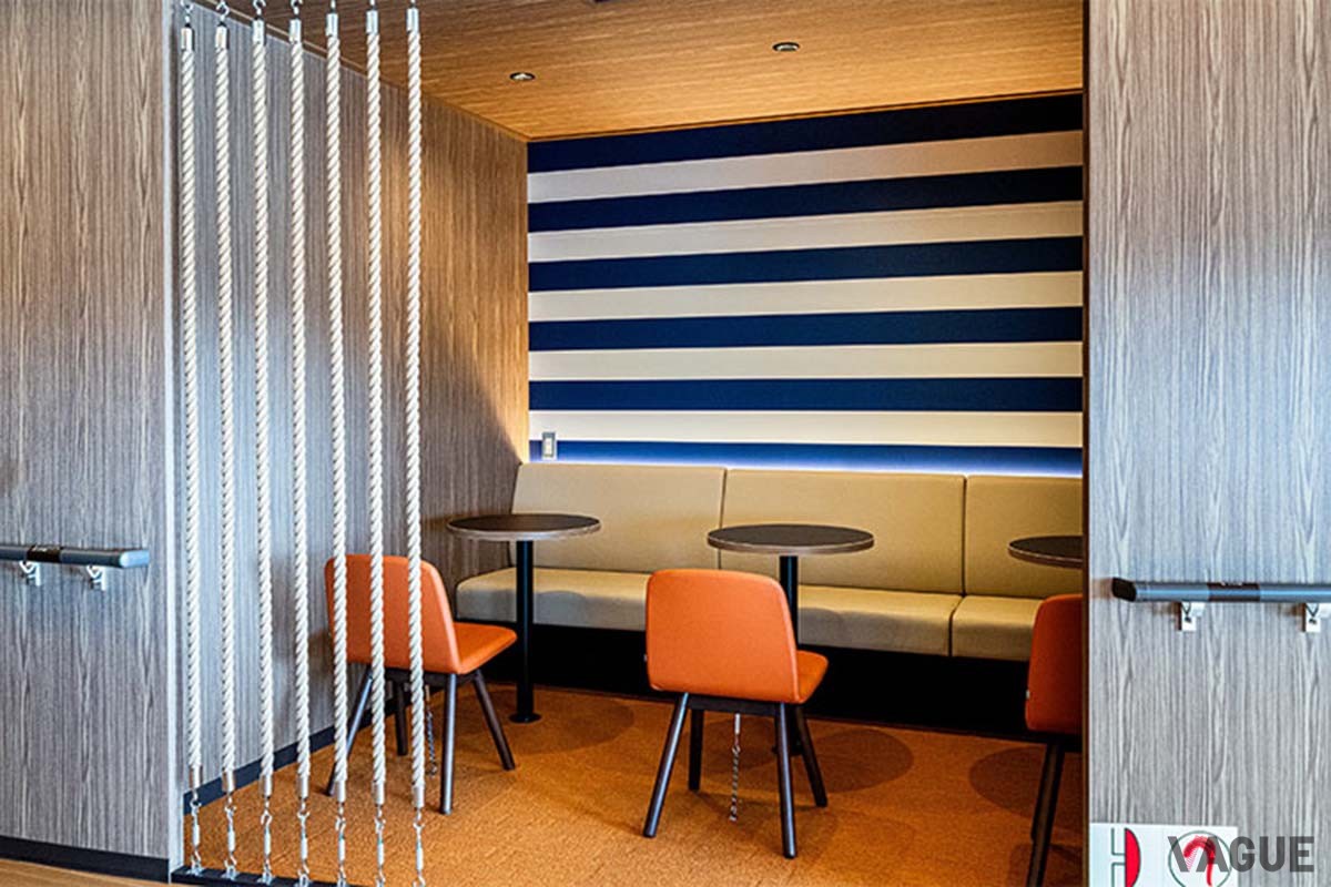 新造船「さんふらわあ ぴりか」の船内