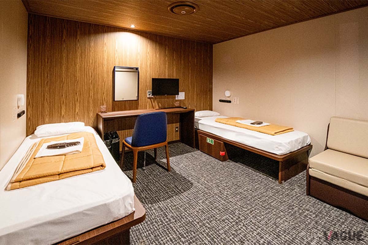 新造船「さんふらわあ ぴりか」の客室