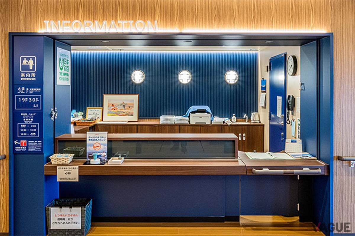 新造船「さんふらわあ ぴりか」の船内