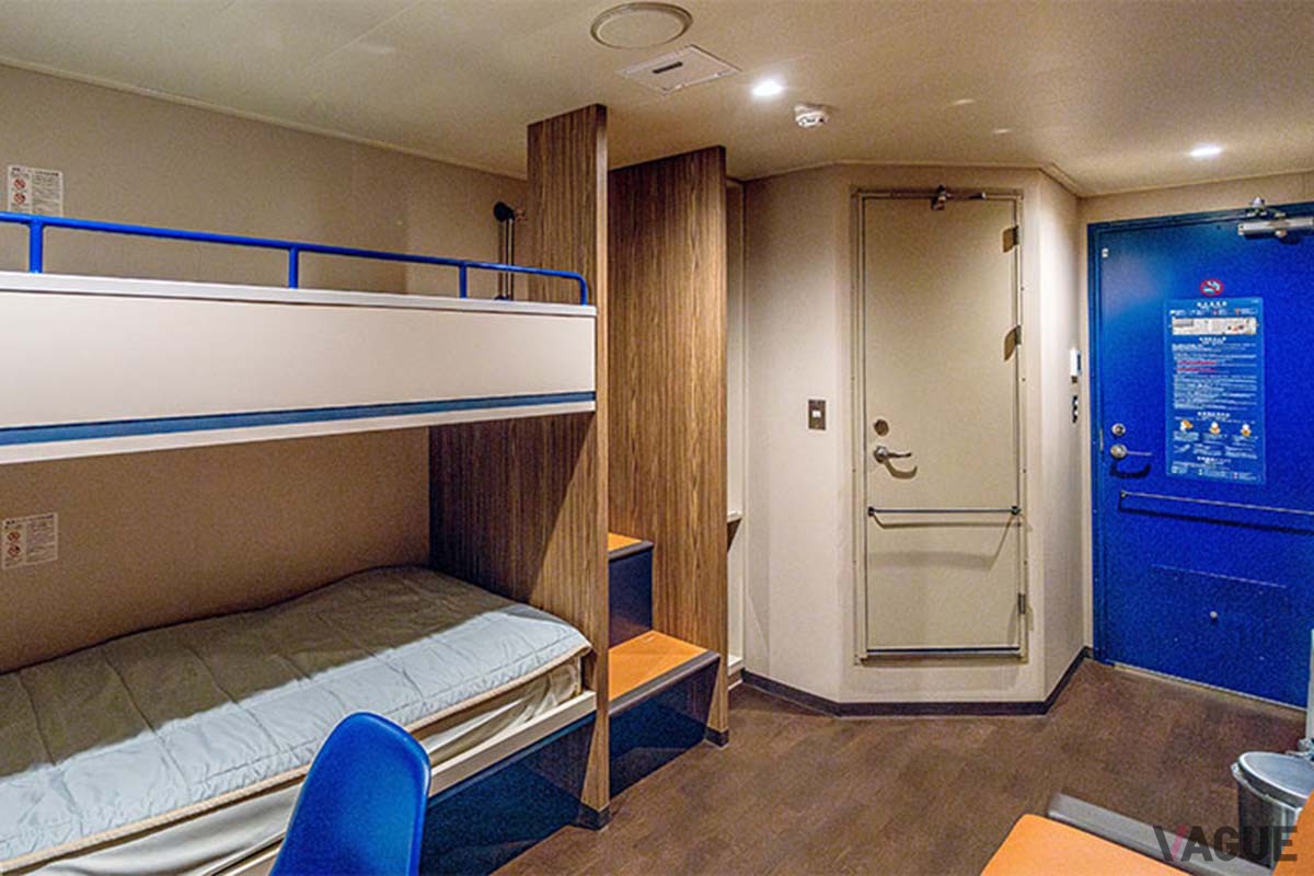 新造船「さんふらわあ ぴりか」の船内