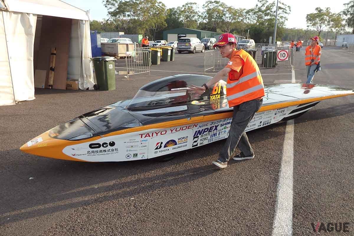 和歌山大学ソーラーカーチームのマシン＃61「YATA」