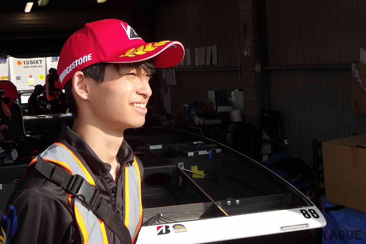 工学院大学ソーラーチームのチームリーダーの正山博基さん