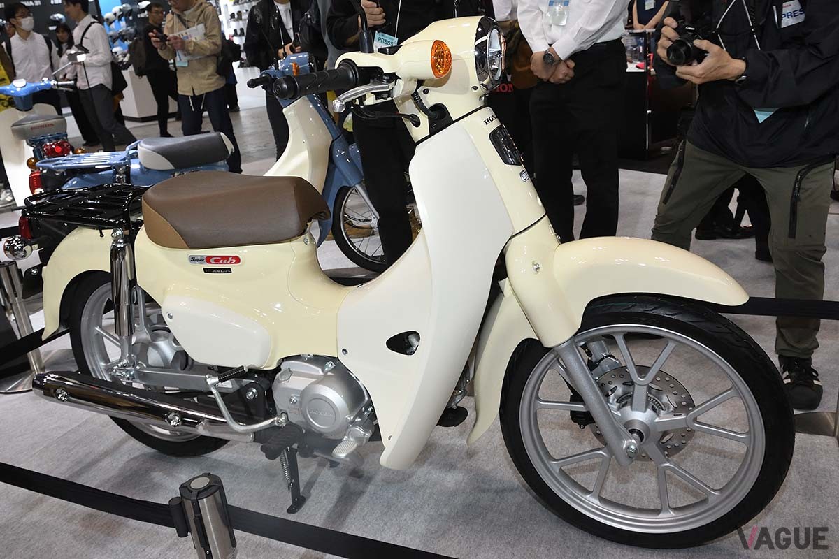 2025年3月に開催された大阪モーターサイクルショーで初公開された新基準原付ホンダ「スーパーカブ110・Liteコンセプト」
